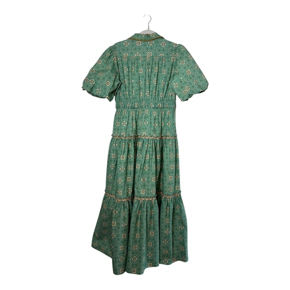 Brooks Ave Long green floral dress - Picture 2 of 2